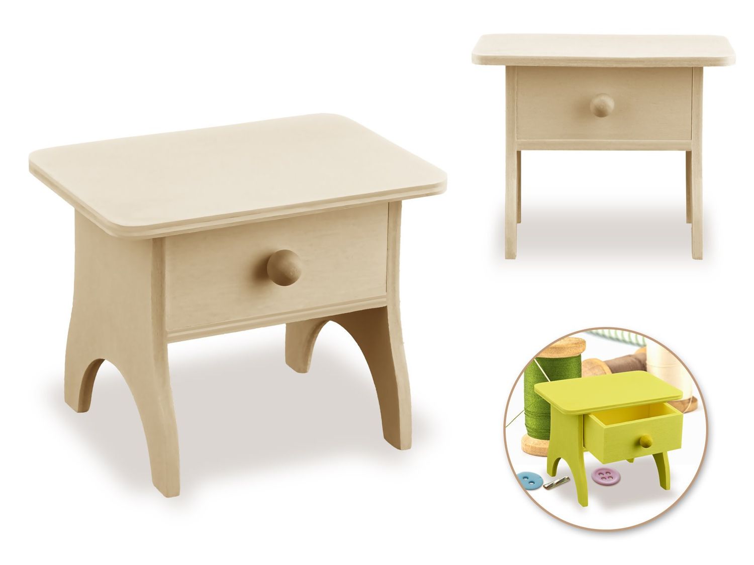 MultiCraft Wood Craft 4.2x3x3.4in Mini DIY Desk Drawer