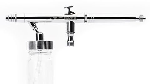 Grex Genesis XBi5 Ergonomic Dual Action Airbrush Siphon Feed, 0.5mm