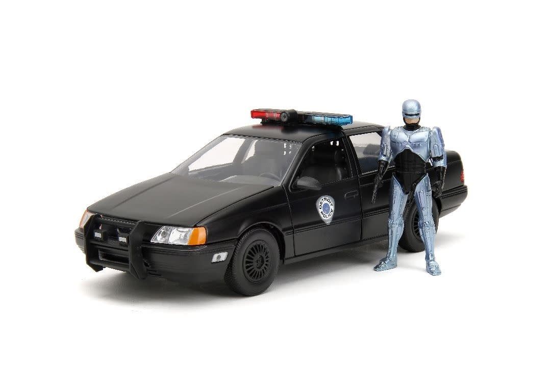 Jada Toys 1/24 "Hollywood Rides" 1986 OCP Ford Taurus With RoboCop