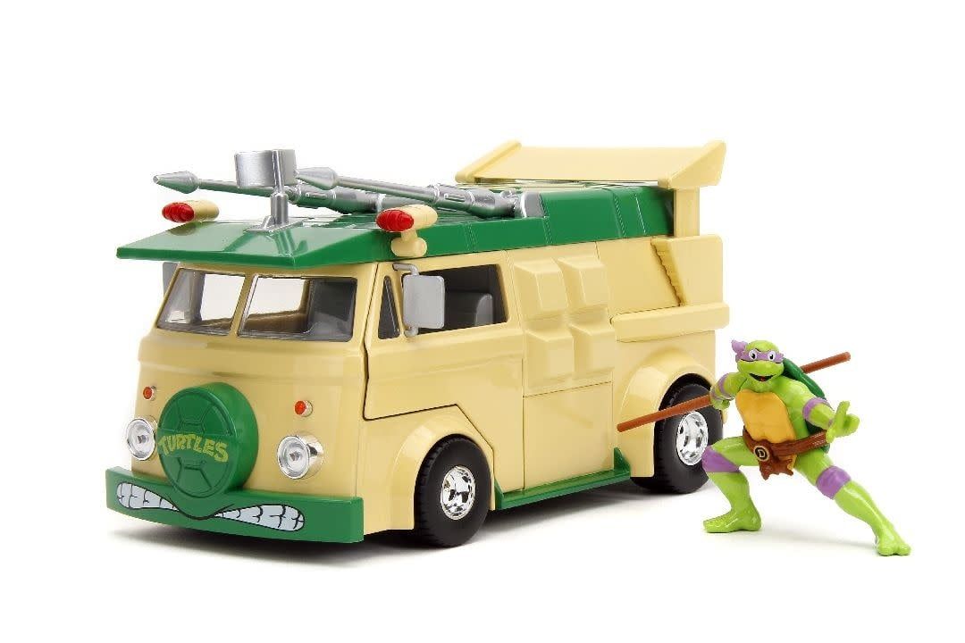 Jada Toys 1/24 "Hollywood Rides" TMNT Party Wagon W/Donatello