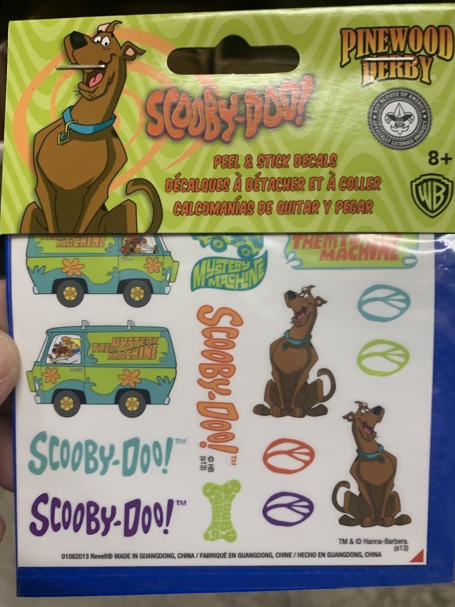 Revell Bsa Pwd Peel &amp; Stick Decal Scoobie-doo