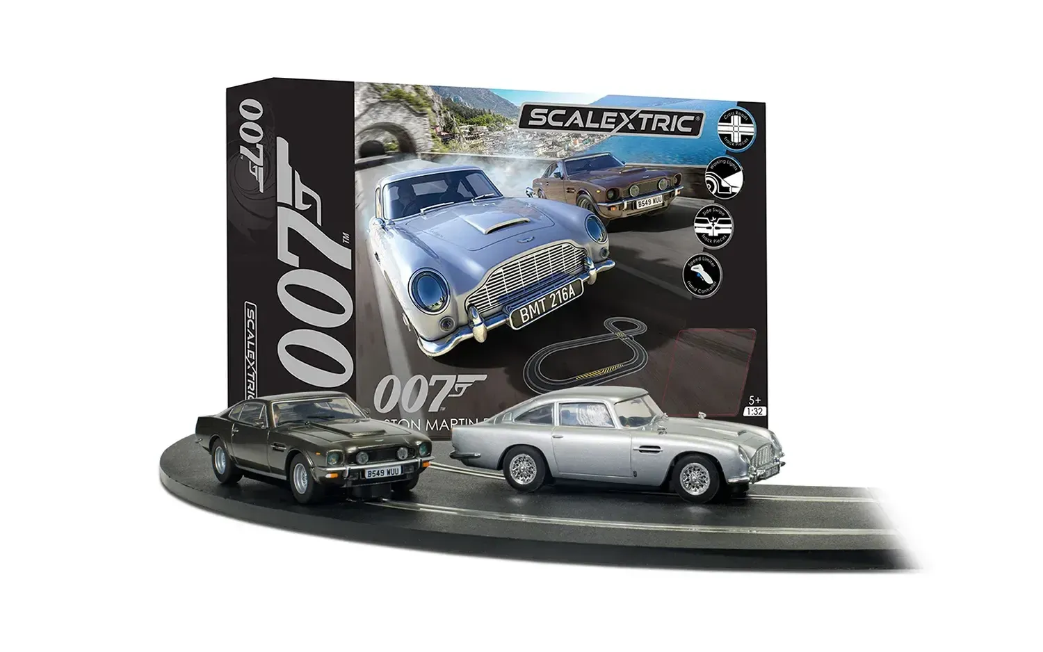 Scalextric James Bond 007 Aston Martin Race Set - DB5 vs V8