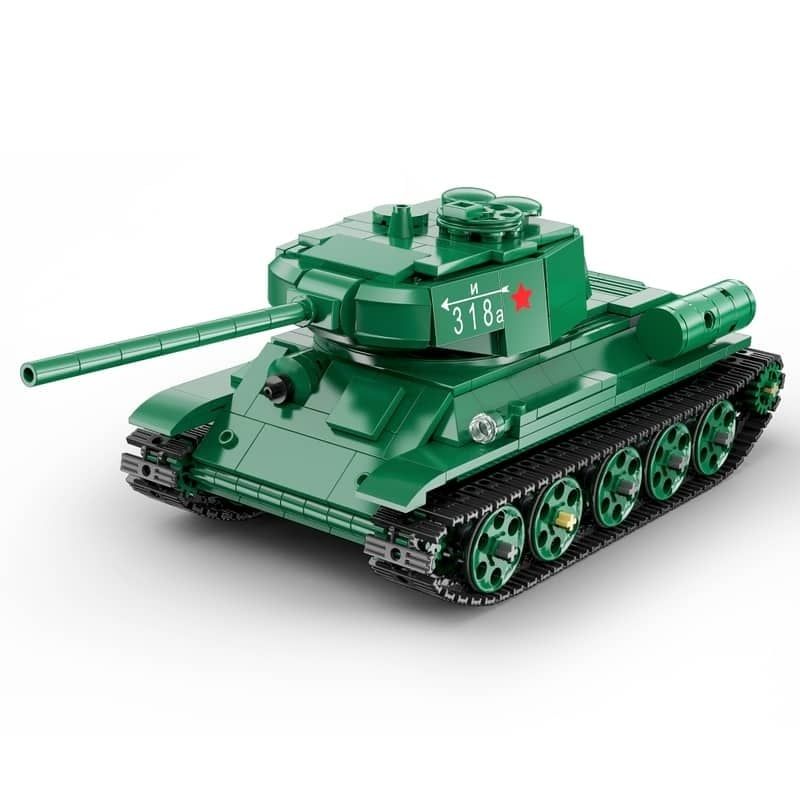 CaDA T-34 Medium Tank RC Brick Building Set 722 piece