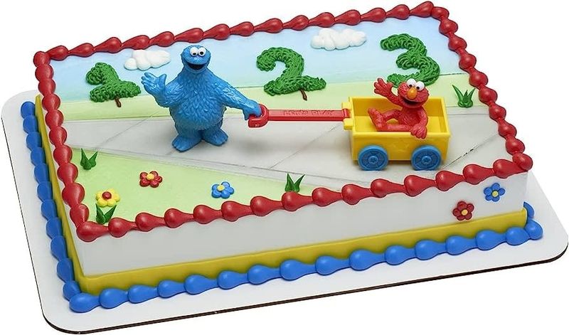 Bakemark Sesame Street Let&#39;s Play Cake Topper