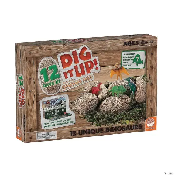 Outset Media Dig It Up! 12 Days of Dig It Up Dinosaur Eggs
