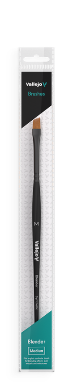 Vallejo FLAT ANGLED SYNTHETIC BRUSH - BLENDER