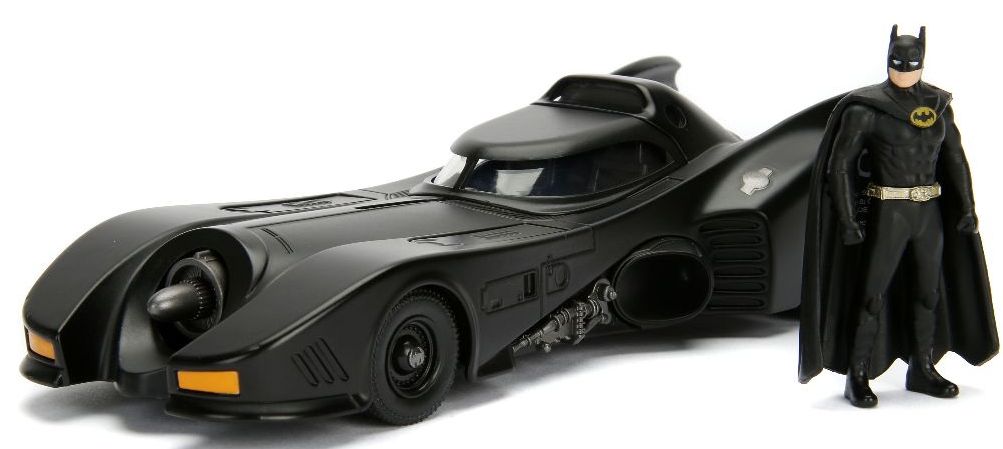 Jada Toys 1/24 "Hollywood Rides" 1989 Batman Batmobile w/Batman