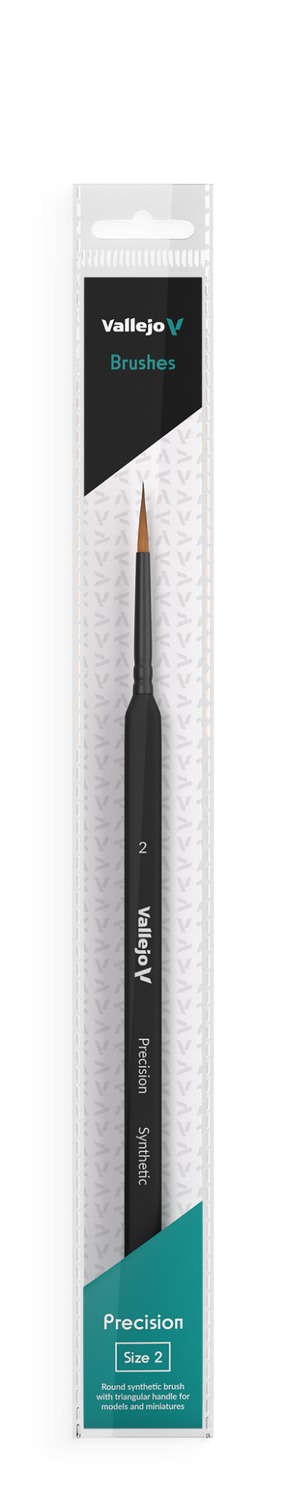 Vallejo ROUND #3 SYNTHETIC,TRIANGLE HANDLE PRECISION