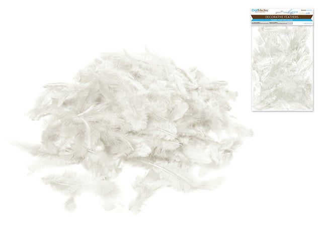 CraftMedley 2 to 3.5in Feathers White