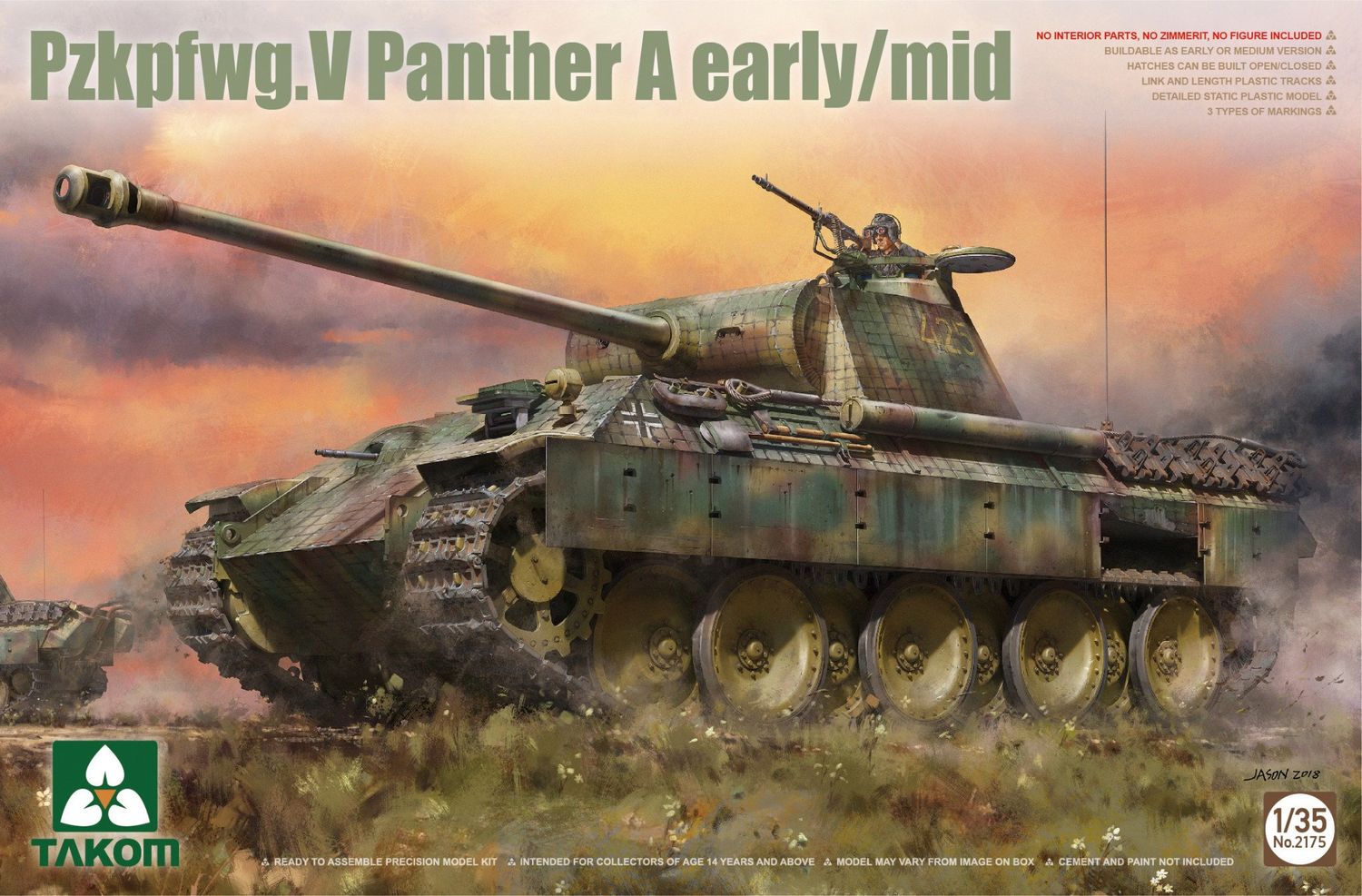 TAKOM 1/35 Pzkpfwg. V Panther A Early/Mid