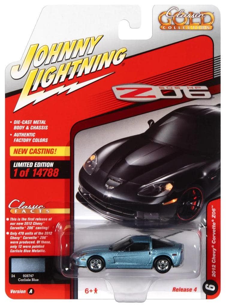 Johnny Lightning 1/64 2012 Chevrolet Corvette Z06 Carlisle Blue