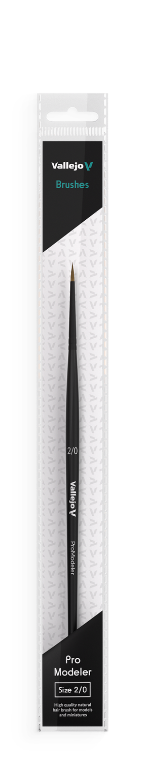 Vallejo ROUND #2/0 NATURAL HAIR - PRO MODEL