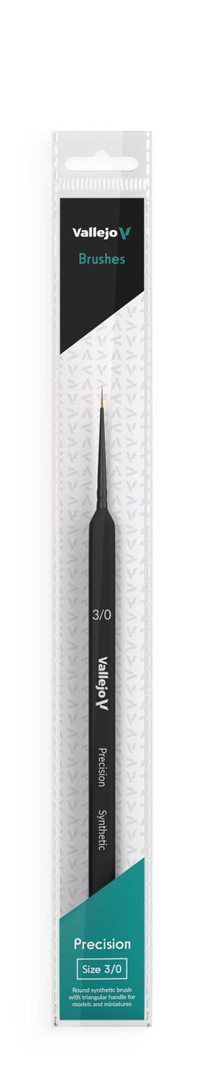 Vallejo ROUND #3/0 SYNTHETIC,TRIANGLE HANDLE PRECISION