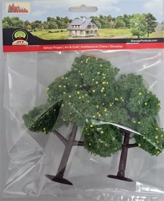JTT Scenery Lemon Tree 4&quot;-5&quot; (4 per pack)