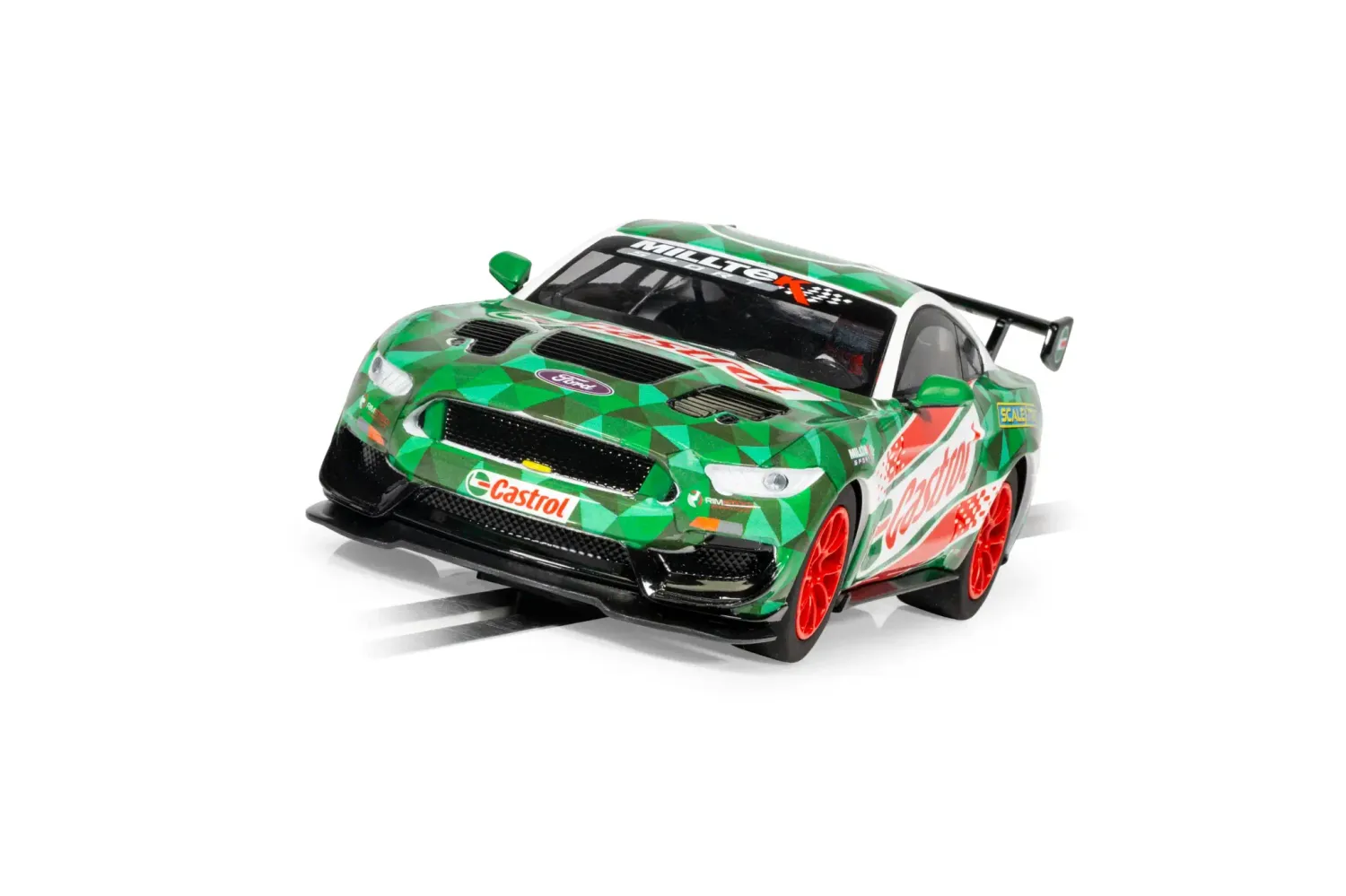 Scalextric Ford Mustang GT4 - Castrol Drift Car 1/32 Slot Car