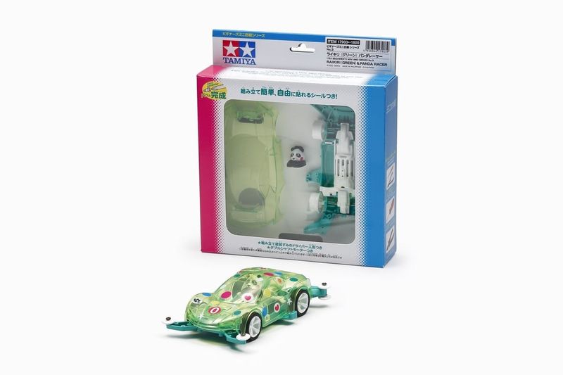 Tamiya 1/32 JR Mini 4WD PRO Raikiri Green Panda Racer Kit