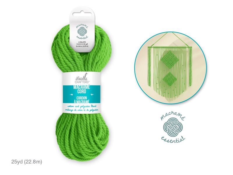 Needle Crafter Macrame Cord Mint 4mm 25yds