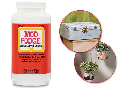 Plaid Mod Podge: 16oz All-In-One Glue/Sealer/Finish Non-Toxic Gloss