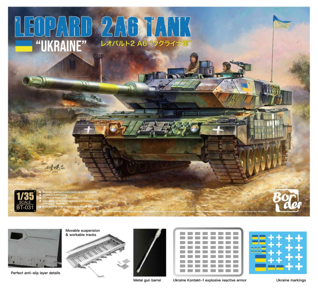 Border Model 1/35 Leopard 2A6 Tank Ukraine