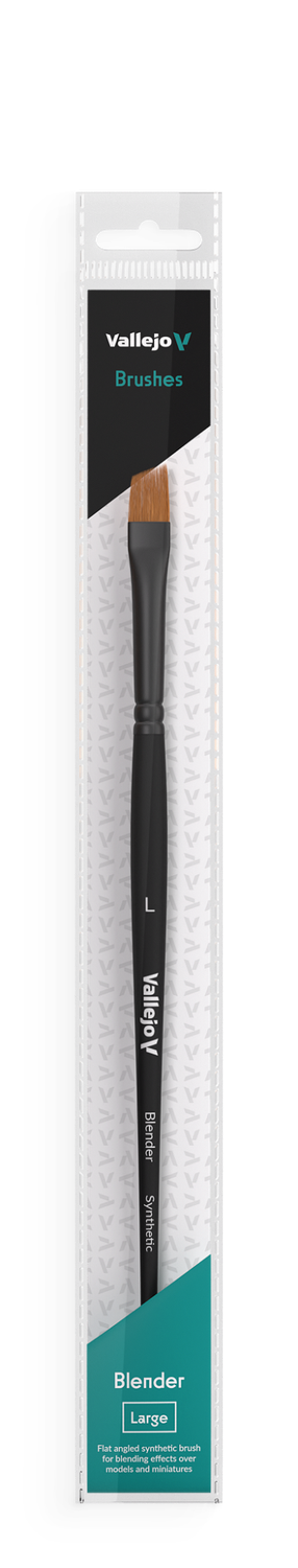 Vallejo FLAT ANGLED SYNTHETIC BRUSH - BLENDER