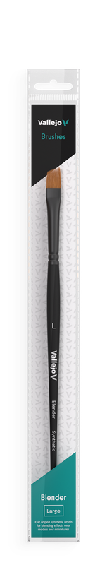 Vallejo FLAT ANGLED SYNTHETIC BRUSH - BLENDER