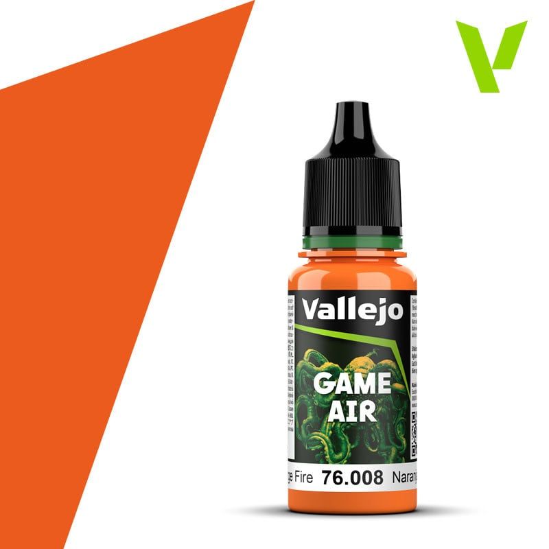 Vallejo Orange Fire Game Air Acrylic 17ml