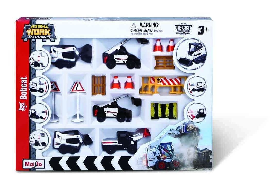 Maisto Mini Work Machines Bobcat Play Set