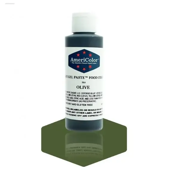 AmeriColor 4.5oz Soft Gel Olive