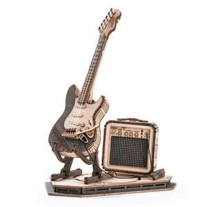Robotime  Musical Instrument Electric Guitar Model 3D Wooden Puzzle
