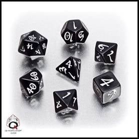 Classic dice set-black/white