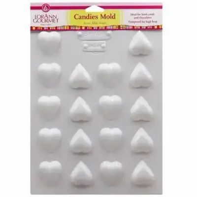 Lorann Small Heart Candies Sheet Mold