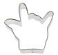 Celebakes 4in Hand Love Sign Cookie Cutter Celebakes 4in Hand Love Sign Cookie Cutter