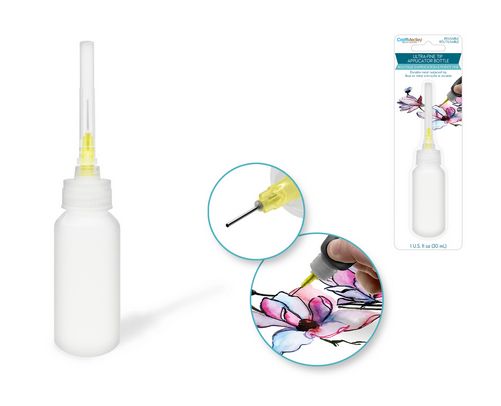 CraftMedley 1oz Plastic Bottles 0.8mm Tip Fine Liner Applicator Bottle