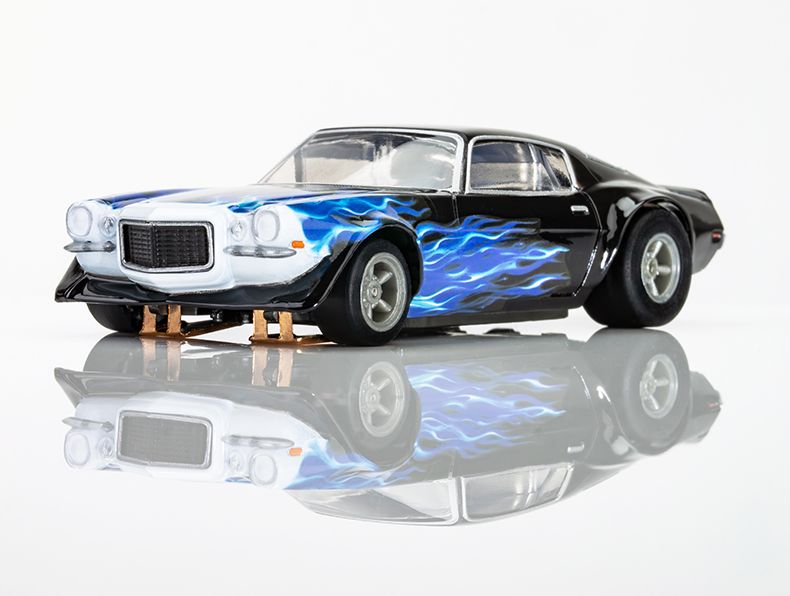 AFX 1973 Camaro Wildfire Black/Blue HO Scale Slot Car