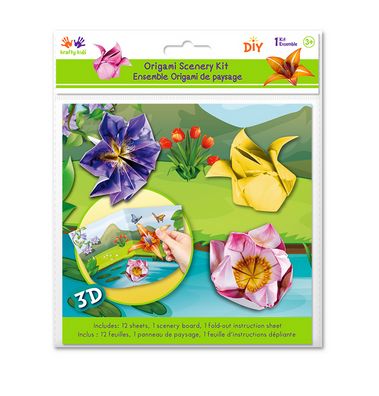 Krafty Kids 3D Origami DIY Scenery Flower Kit