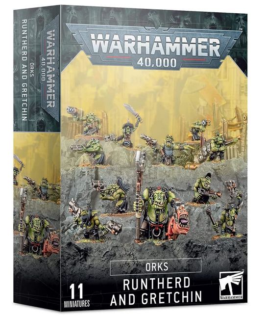 Warhammer 40K Orks Runtherd and Gretchin