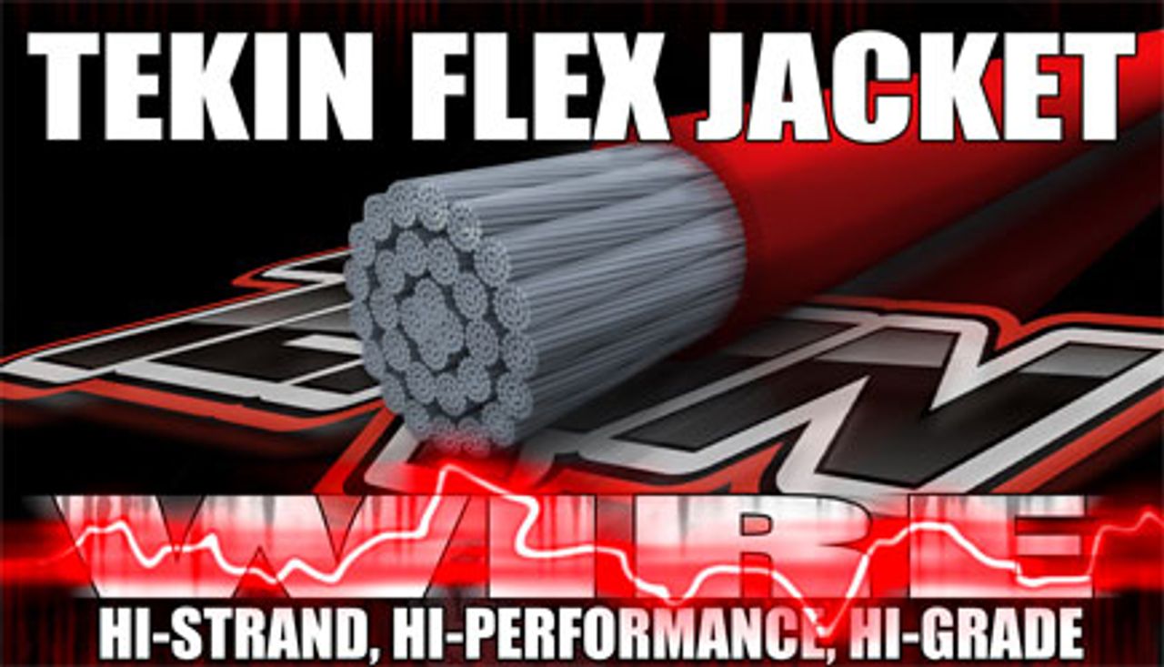 Tekin FlexWire 12awg Silicon Power Wire 3' White