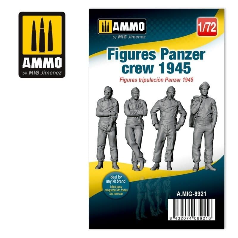 Ammo of MIG 1/72 Figures Panzer Crew 1945 Resin