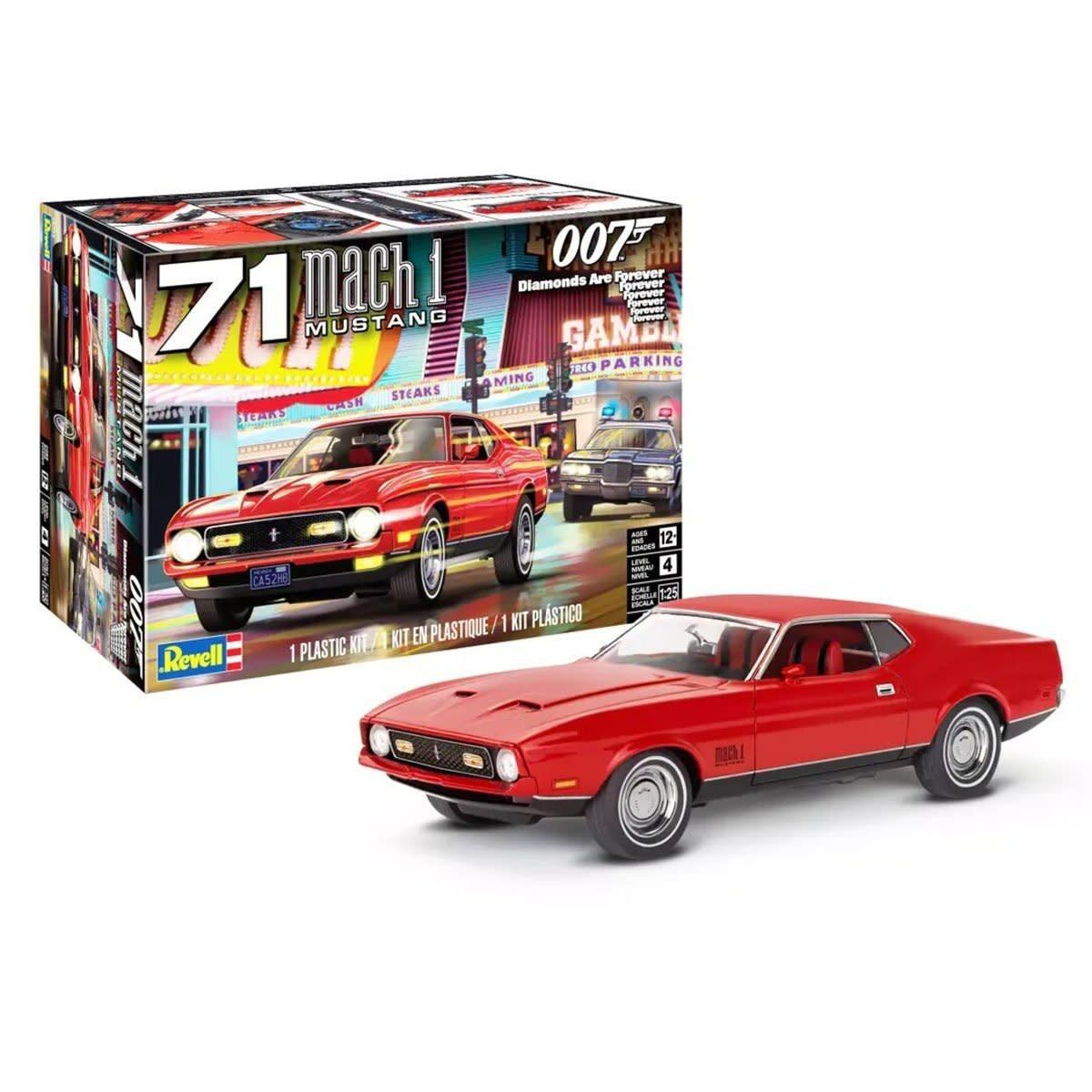 Revell 1/24 1971 Ford Mustang Mach 1 James Bond Diamonds Are Forever