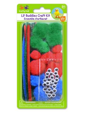 Krafty Kids Krafty Kids Kit: DIY Craft Kit Chenille Stems/Poms/Googly Eyes B) Brights Krafty Kids Krafty Kids Kit: DIY Craft Kit Chenille Stems/Poms/Googly Eyes B) Brights