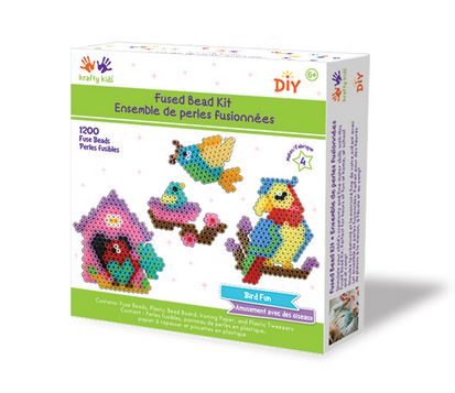 Krafty Kids DIY Scenery Iron on Fused Kit Bird Fun