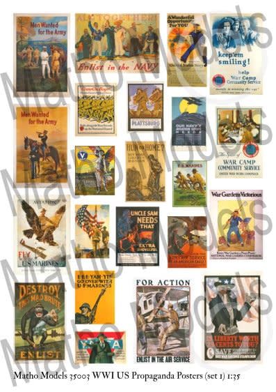 Matho 1/35 WWI US Propaganda Posters (set 1)