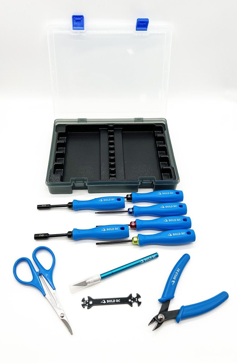 Bold RC Trail Pack Tool Set with Storage Box and Tray 10pc