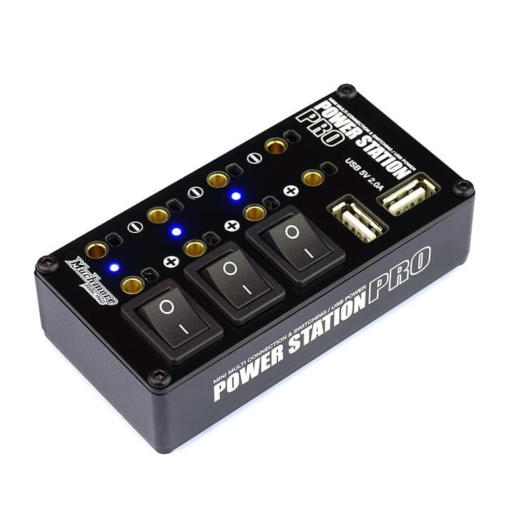 Muchmore Racing Power Station Pro Multi Distributor Black (with Tow USB Charging port)
