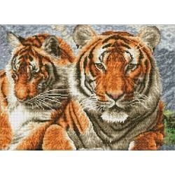 Diamond Dotz Tigers Square 14.57x20.28