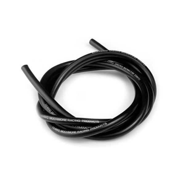 Muchmore Racing Super Flexible High Current Silicon Wire 10 AWG Black 100cm