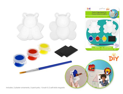 Krafty Kids Ornament Fridge Magnet Kit  Paint Flying Friends