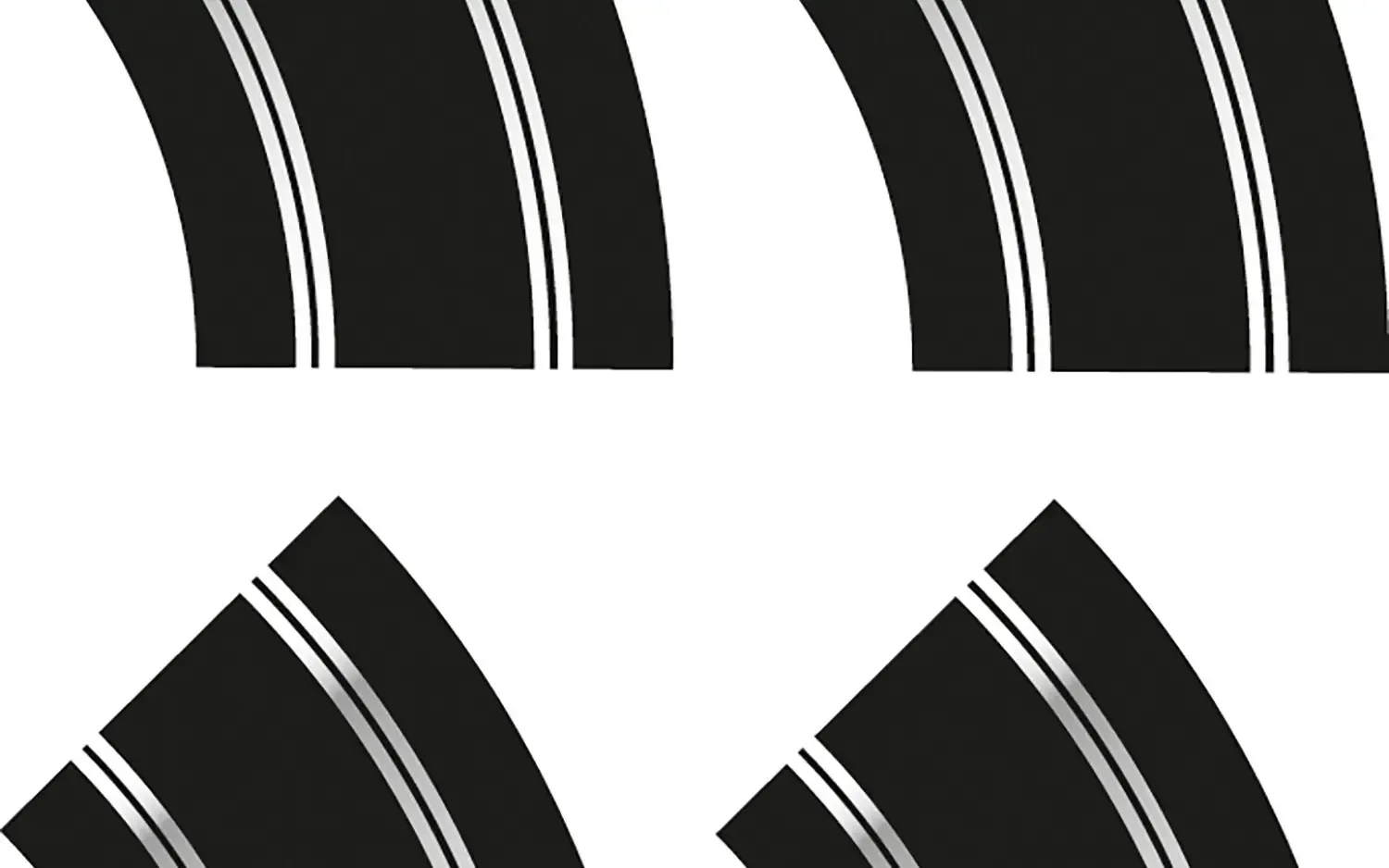 Scalextric Standard Straight and R2 Curve Track Extension Pack