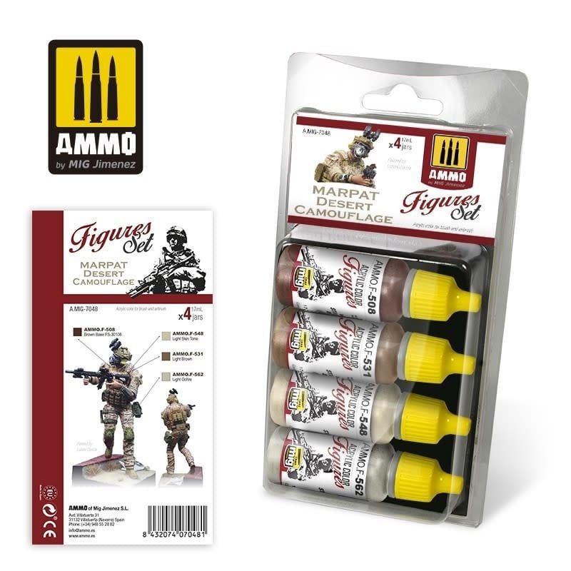 Ammo of MIG Marpat Desert Camouflage Figures Acrylic Paint Set