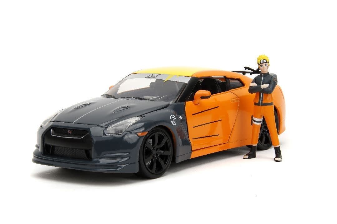Jada Toys 1/24 "Hollywood Rides" 2009 Nissan GT-R (R35) With Naruto
